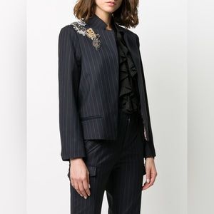 Zadig & Voltaire Volly pinstripe blazer sz FR0/ US2/ XS